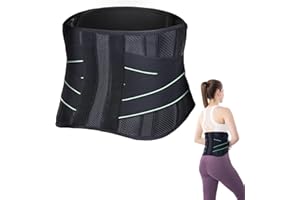 CXWZRU Back Braces for Lower Back Pain Breathable Back Support Brace Lumbar Belt with Dual Adjustable Straps (Waist: 36.6"-43