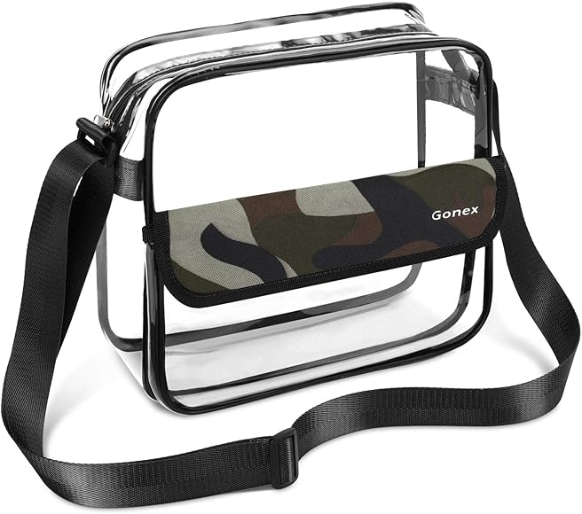 clear bag with strap