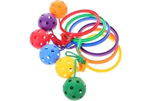 NOLITOY 6pcs Skip Ball with Adjustable, Jump BallsGym Exercise Equipment for Calorie Burning