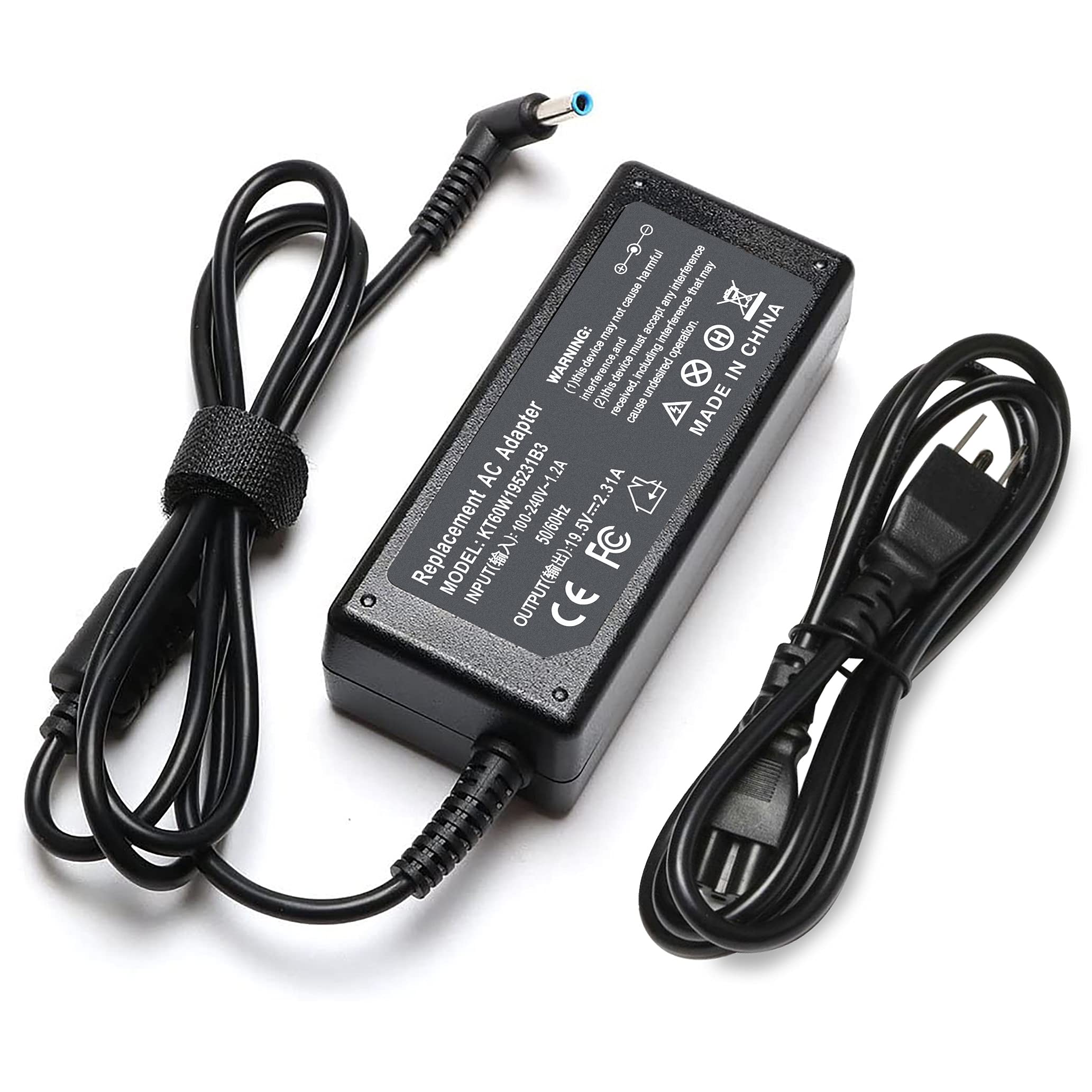Photo 1 of Vinpera 45W 19.5V 2.31A 741727-001 Laptop Charger for HP Pavilion X360 L25296-002 740015-003 Stream 11 13 14 Elitebook 840 TouchSmart 11 13 15 Series Power Supply Cord