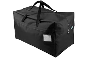 iwill CREATE PRO 100L Large Size Ornament Water Resistant Travle Duffel Tote Storage Bags with Carry Handles, Black
