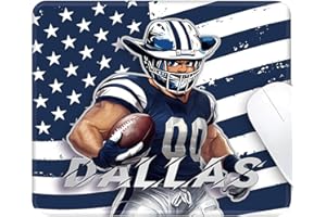 AORYALPS Dallas City Design Mouse Pad with Stitched Edges and Non-Slip Rubber Base, Premium-Textured Mouse Pad for Laptop, Computer & PC, Gaming & Working, Waterproof Mousepad