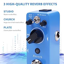 AITONE Reverb Pedal Digital Reverb Guitar Effect