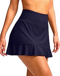Soothfeel Women's Swim Skirt with Pocket High