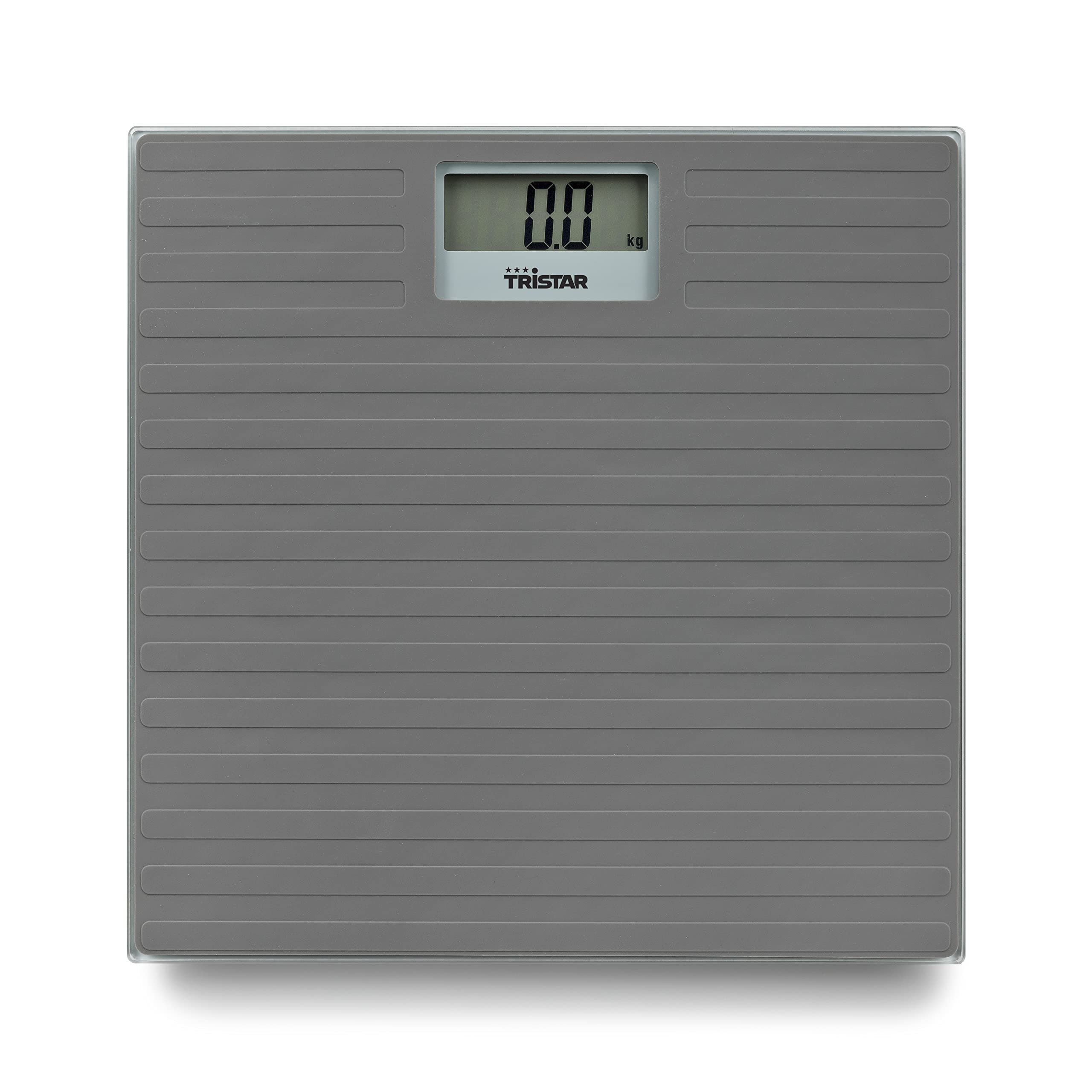 Tri-Star Wg-2431 Personal Scale, Silicone Anti-Slip Surface, Grey