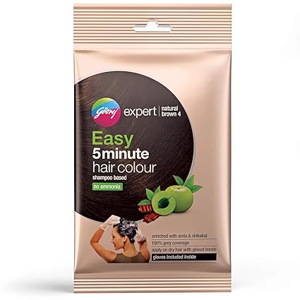 Godrej Expert Easy 5 Minute Hair Colour Sachet-Natural brown, 20ml