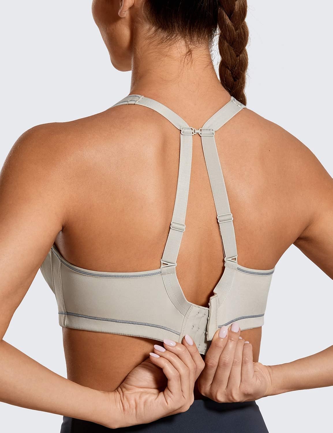 SYROKAN Coolmax High Impact Sports Bras for Women Underwire Full Figure Running Workout at  Women’s Clothing store