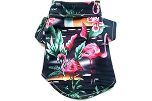 MaruPet Dog Hawaiian Shirt NewStyle Summer Beach Vest Short Sleeve Pet Clothes Dog Top Floral T-Shirt Hawaiian Tops Dog Jackets Outfits for Small Dogs Breeds Cats