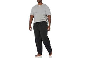 Fruit of the Loom mens 2-piece Jersey Knit Pajama Set