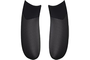 eXtremeRate Rubberized Grips Replacement Back Panels for Xbox Series X/S Controller, Black Performance Non-Slip Diamond Texture Side Rails Handles for Xbox Core Controller - Controller NOT Included