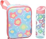 Smash Pastel Flower Water Bottle 700ml Pink Blue with Straw view 6