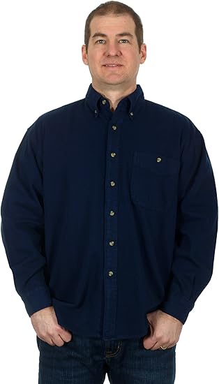 dark blue button down