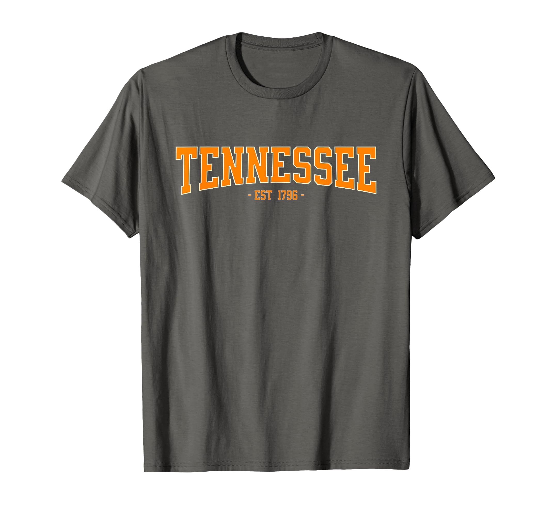 Vintage Tennessee Apparel for Men, Women, and Kids Classic TN Orange Print Retro Varsity Vintage Tennessee T-Shirt