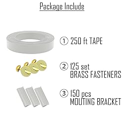 HTTMT- White View Blocking Privacy Tape Weave