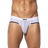 Arjen Kroos Mens Sexy Mesh Underwear Briefs Breathable Silk Low Rise Athletic Underwear