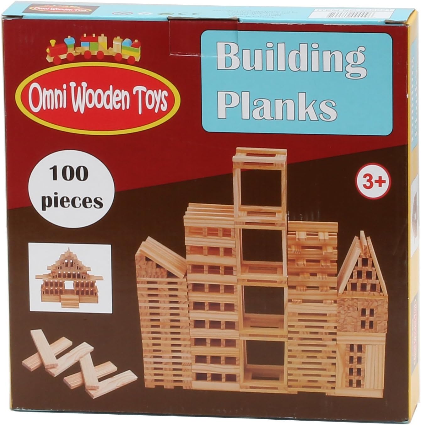 Natural Wooden Planks, 100 Piece