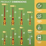 BLOSTM Insulated 8pc Screwdriver Set 1000V VDE Hardened Tips Case view 3