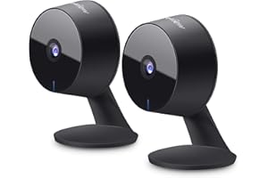 LaView Smart Indoor Security Camera for Home(2 Pack), 1080p HD Baby Monitor with Motion and Sound Detection,Two-Way Audio, Night Vision, US Cloud Server & SD Card Storage, Compatible with Alexa