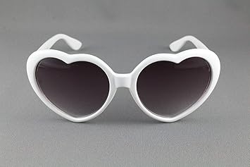 white heart glasses