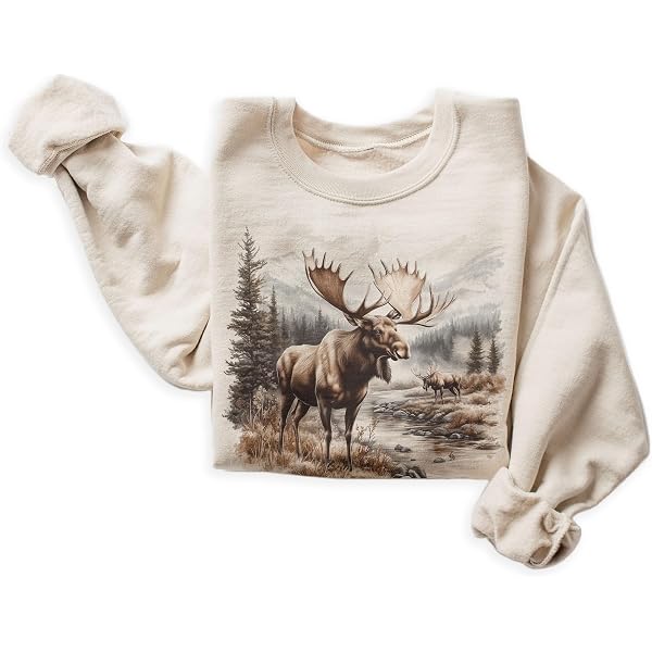 Amazon.com: Vintage Bull Elk Wilderness Scene - 90s Retro Elk
