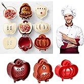 Mini Pie Molds, Dough Presser Pocket Pie Molds for Baking, Party Potluck Hand Pie Molds Set of 3, Apple, Pumpkin and Acorn Sh