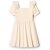 Amazon Essentials x Sofia Grainge Toddler and Baby Girls' Embroidered Knit Dress