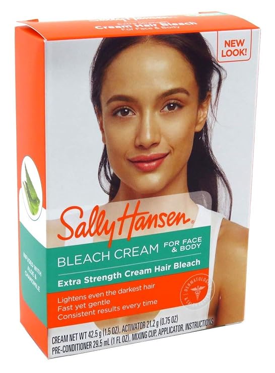 Amazon Com Sally Hansen Extra Strength Creme Bleach Complete Kit Facial Treatment Products Beauty