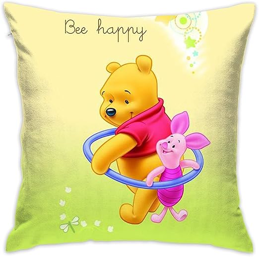 Amazon Com Liuyan Pillow Cover Cushion Cover Bee Happy Winnie The
