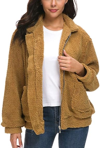 Winter Warm Faux Fur Casual Coat Plus Size Fashion Fluffy Shaggy