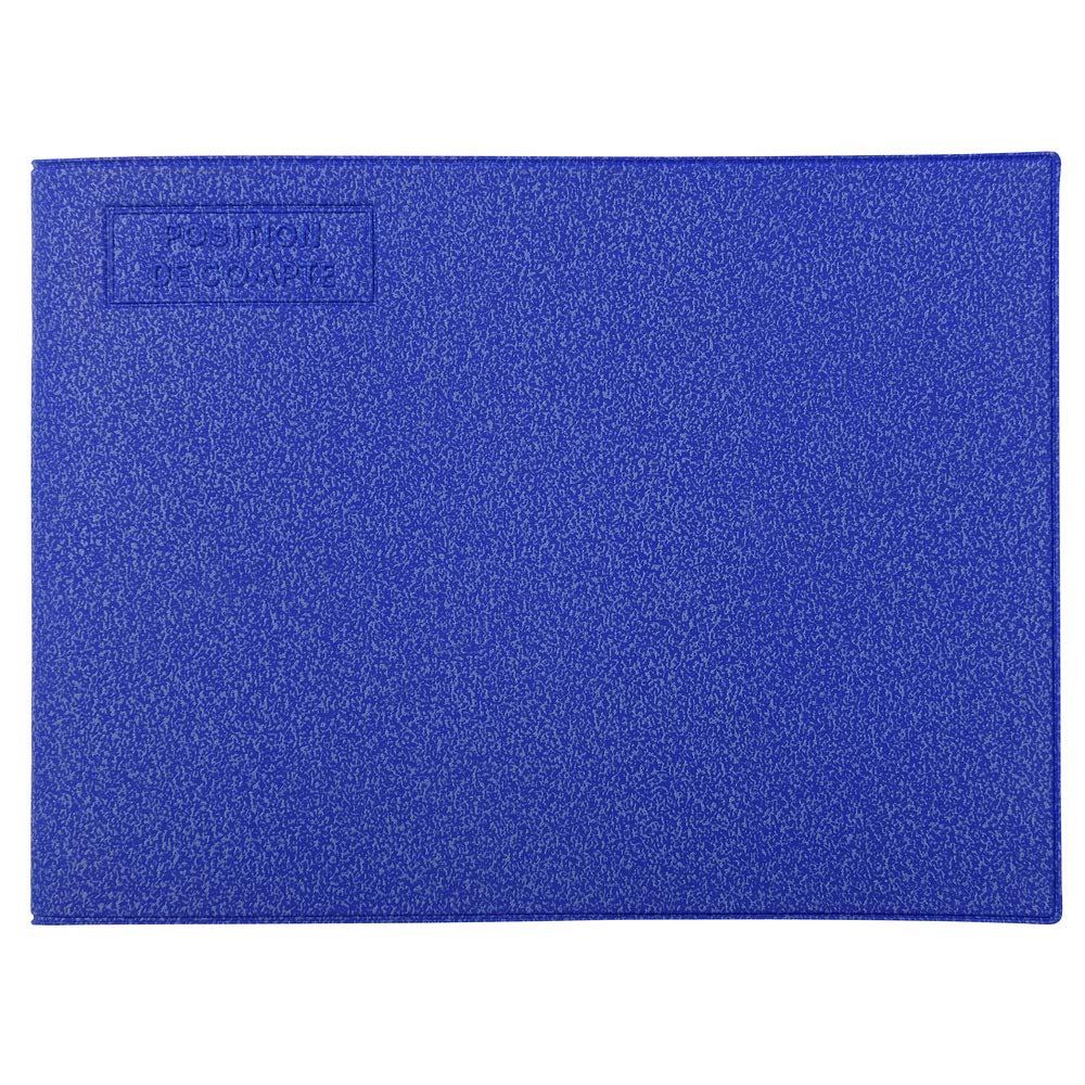 Exacompta - Ref. 13501E - 1 Account position notebook - Horizontal format - External dimensions: 11 x 15 cm - 48 pages - Random colours: Black - Red - Blue