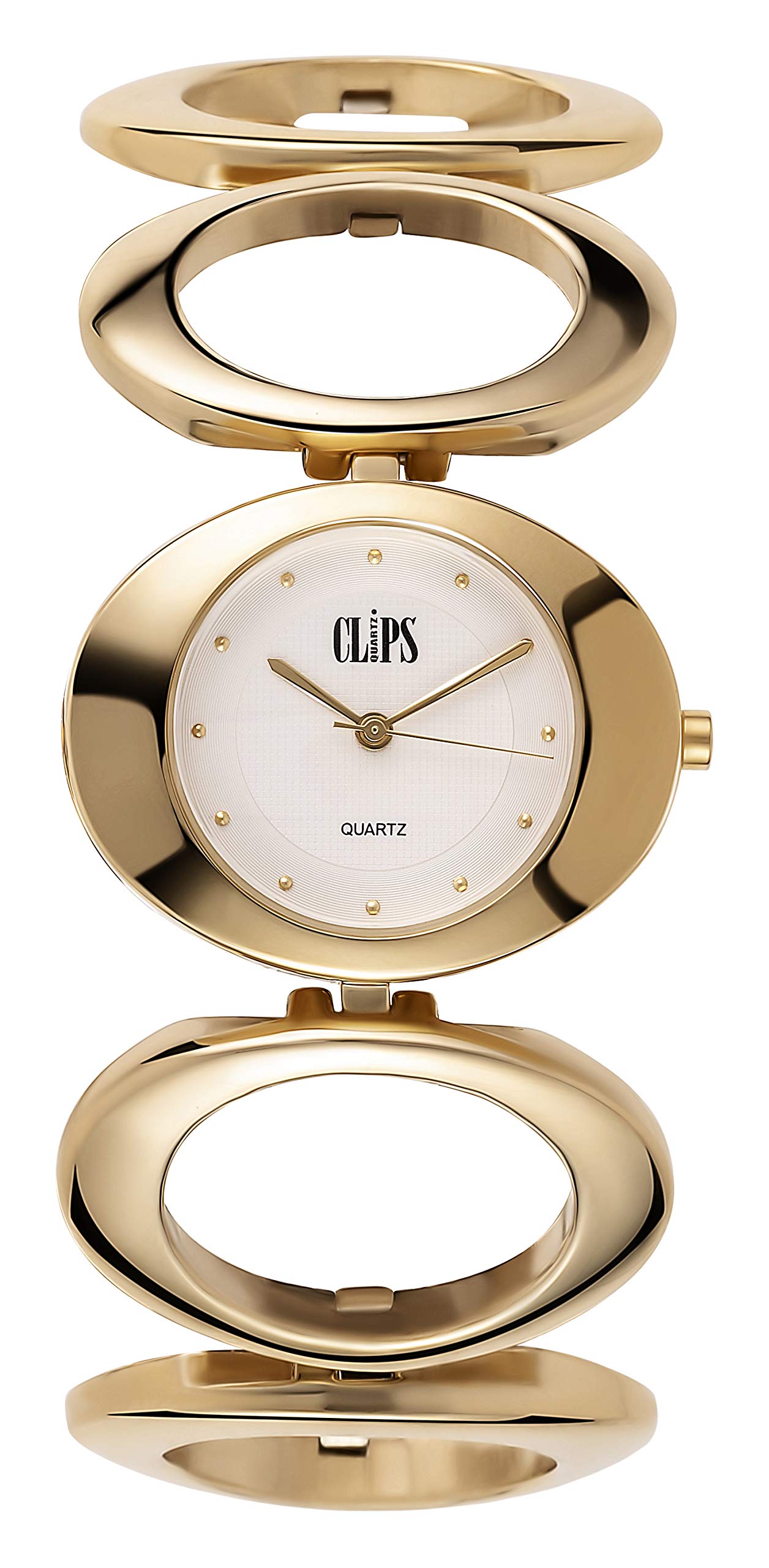 Clips Women's Quartz Watch 553-4009-12 with Metal Strap