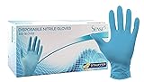 Blue Disposable Nitrile Gloves, 5 mil, Stauffer