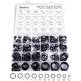 400 Pcs Rubber O-Rings Assortment Kit, 24 Sizes Rubber O-Ring Sealing Seal Assortment Set for Faucet, Hose, Automotive Repair, Plumbing, Gas, O Rings Kit