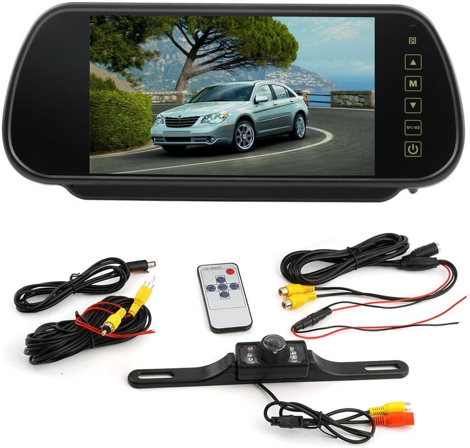Car Video Car Backup Rear View Reverse Camera Night Vision Wireless 4.3'' TFT LCD Monitor
