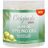 Originals by Africa's Best Olive Oil Styling Gel - for Non-Flaky, Superior Hold and Shine - 9 oz