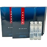 Prada OCEAN Luna Rossa EDT Sample Perfume Men Spray MINI SMALL Travel Size 1.2 ML / 0.04 - set of 3