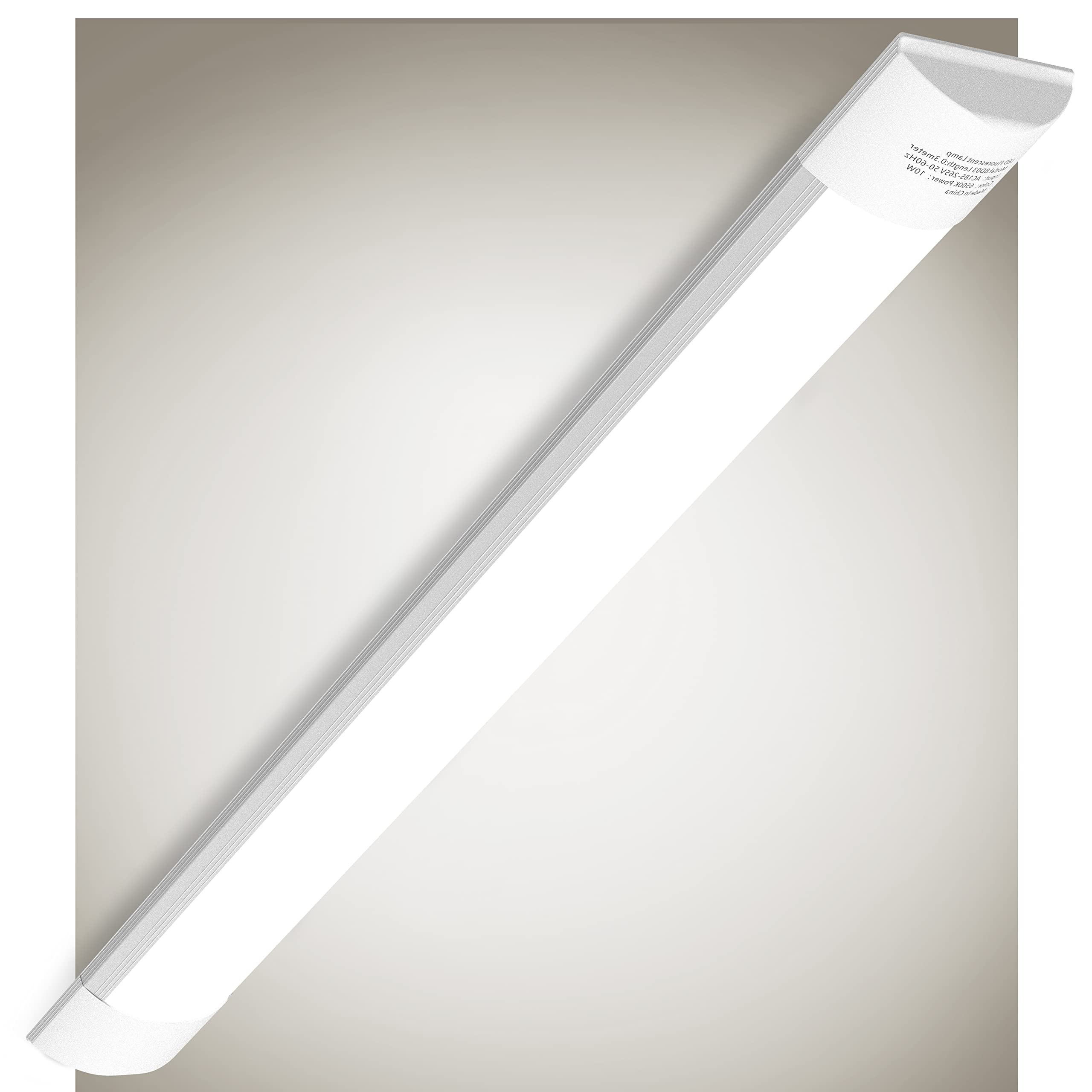 Bellanny 20W LED Batten Lights, 2ft LED Tube Light, 4500k Natural White Ceiling Surface Mounted Light, 2400LM 180 °Beam Angle Ceiling Light for Office, Bathroom, Kitchen