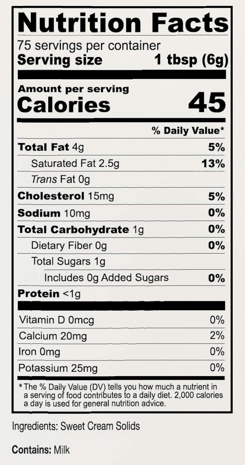 Anthony's Heavy Cream Powder, 1lb, Batch Tested Gluten Free, No Fillers