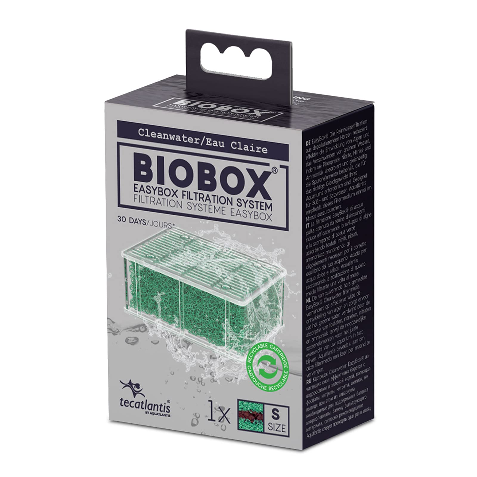 Tecatlantis Easybox Cleanwater Filter Media Cartridge For Biobox Filters 1 And 2, S — image 1