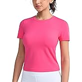 THE GYM PEOPLE Women's Slim Fit Soft Workout T-Shirts Crew Neck Short Sleeve Casual Tee Tops