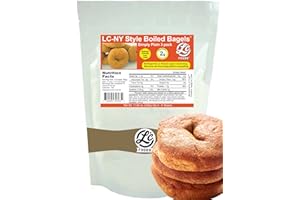 LC FOODS Low Carb Foods Plain Bagels (3 Pack)| Fresh Baked NY Style | 100% All-Natural Ingredients | No Sugar, Diabetic Friendly | Maltitol & Artificial Sweetener Free | 11.85 Oz 3 Pack