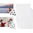 MAIKESUB Sublimation Jigsaw Puzzles - 10 Sets DIY Heat Press Custom Puzzle Blank for Heat Transfer - 80 Pieces