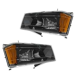 TRQ 2 Piece Headlight Assembly Set Driver