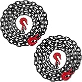 2PK - Falcon Cargo 1/2" X 15' Grade 80 Transport Binder Chain - 12,000 LBS WLL - Clevis Grab Hook, Tie-Down, Towing