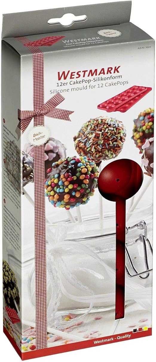 Westmark 12 X Cake Pops Silicone Non Stick Pop Mould Amazon De Kuche Haushalt