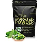 Japanese Nuru Massage Gel Powder 50g - Matsuri Edition | Resealable Sachet | Seaweed & Green Tea | Made in Japan | Slippery, Odorless, Tasteless, and Stain-Free | Makes Up to 1.32 Gallons of Gel
