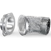 JEEVONY Magnetic Dryer Vent Coupling DV180 Airtight Seal Dryer Vent Connector Kit Easy to Clean Quick Connector Including a 2.6ft 4" Duct and two Clamps