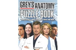 Grey's Anatomy Puzzle Book: A Fantastic Puzzle Book For Stress Relieving, Relaxation And Have Fun With Flawless Activities In