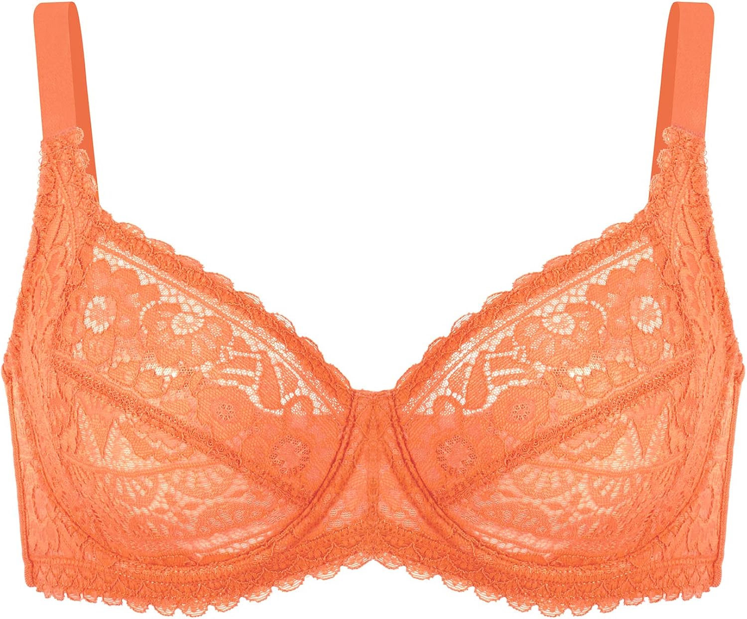 HSIA Women's Foral Lacy Underwire Bra with Full Coverage Minimizer