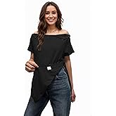 Youdiao Post Shoulder Surgery Shirt for Women Tear Away Snap Short Sleeve Rotator Cuff Recovery Must Haves Chemo Clothing